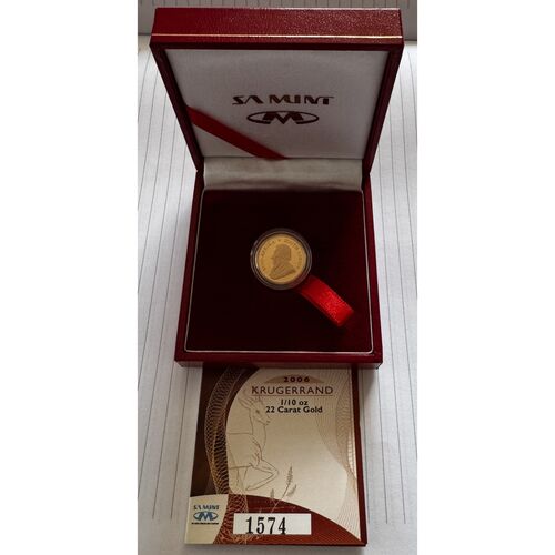 2006 gold proof 1/10th Krugerrand