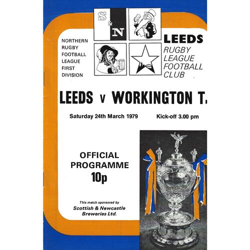 1978/79 Leeds v Workington Town (24/03/1979) Rugby League Programme