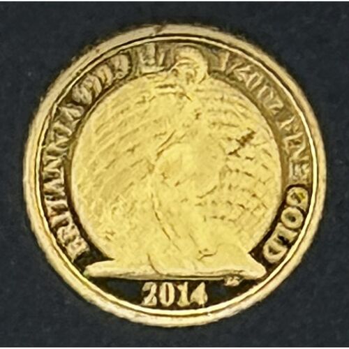 2014 1/40th Gold Proof .999 Britannia Coin 0.8g