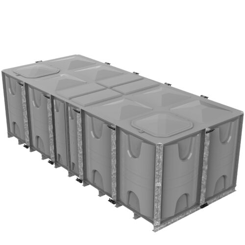 PW.5X2X1.5.IFB.DIV.AG(2.5+2.5) - 15000 LITRE DIVIDED SECTIONAL WATER TANK, INTERNALLY FLANGED BASE (IFB)