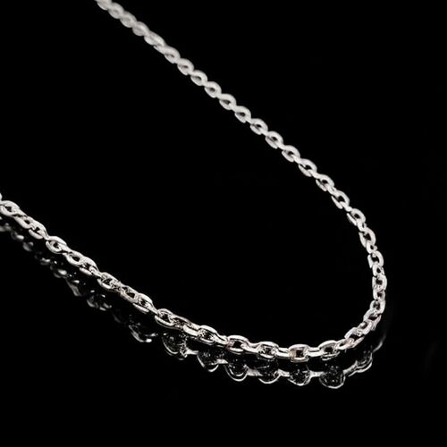 Sterling silver 3mm diamond cut trace chain