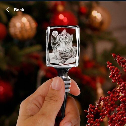 The Tiree 3D Crystal Wine Stopper