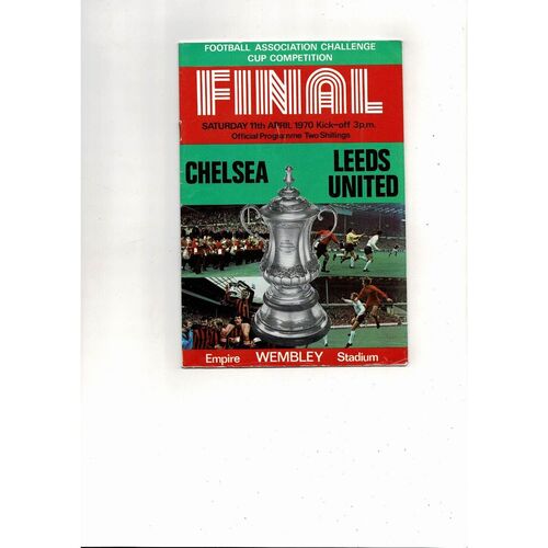 1970 Chelsea v Leeds United FA Cup Final Football Programme