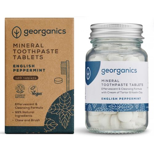 Georganics English Peppermint Toothpaste Tablets x 120