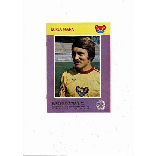 Dukla Prague v Ujpesti Dozsa European Cup Football Programme 1979/80