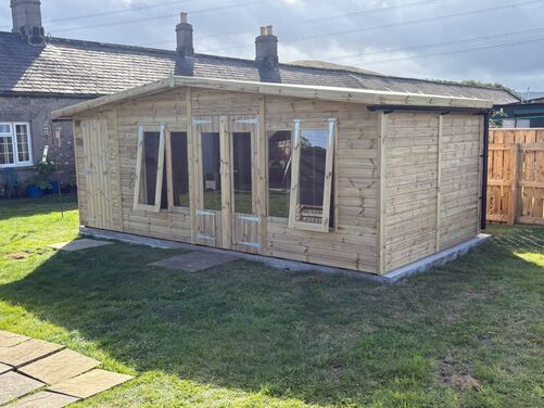20x10 Apex Summer House Combi