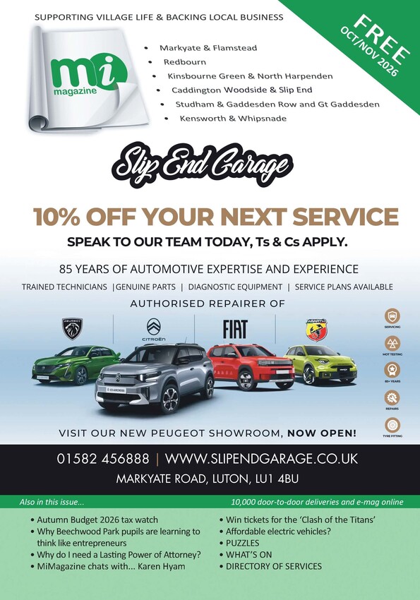 MiMagazine | Trade and Services Magazine Luton | Community Quality Magazine Harpenden | Leaflets door-to-door Redbourn