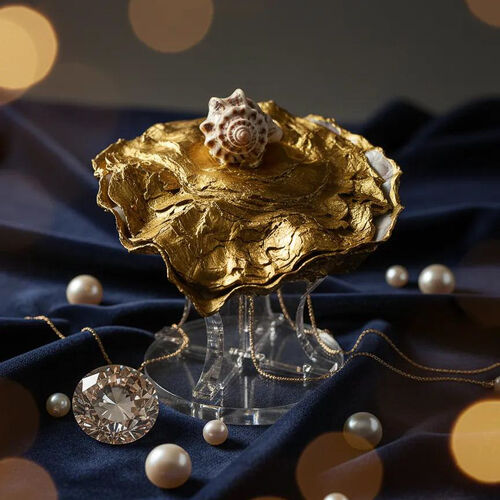 Handcrafted Oyster Shell Keepsake Box