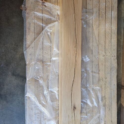 1420mm Solid Oak Great Beam in Rustic waxed finish