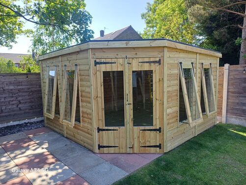 #C016 12x12 Corner Summer House