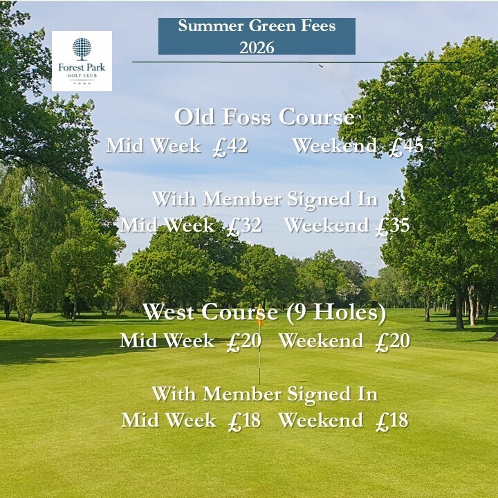 Summer Green Fees 2026