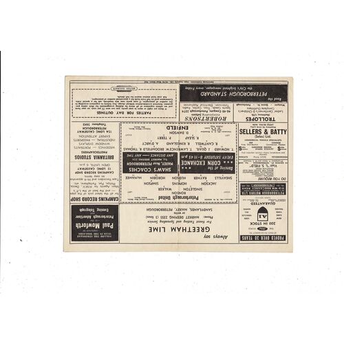 Peterborough United v Enfield FA Cup Football Programme 1962/63