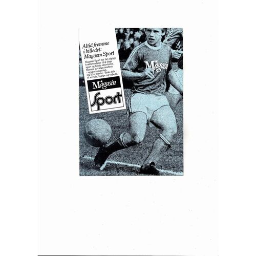 Lyngby v Sparta Prague European Cup Football Programme 1984/85