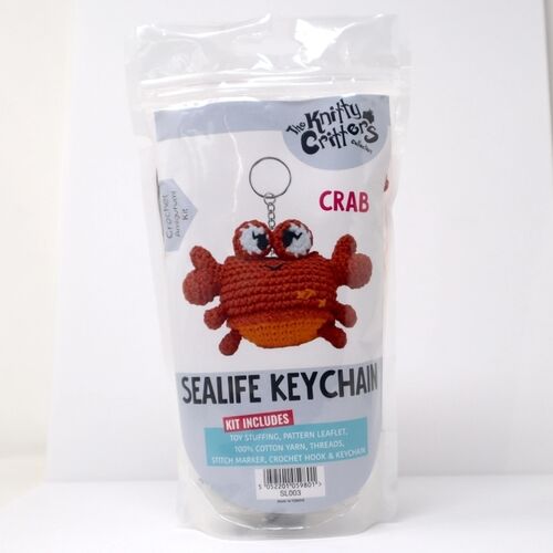 Knitty Critters Sealife Keyrings - Crab