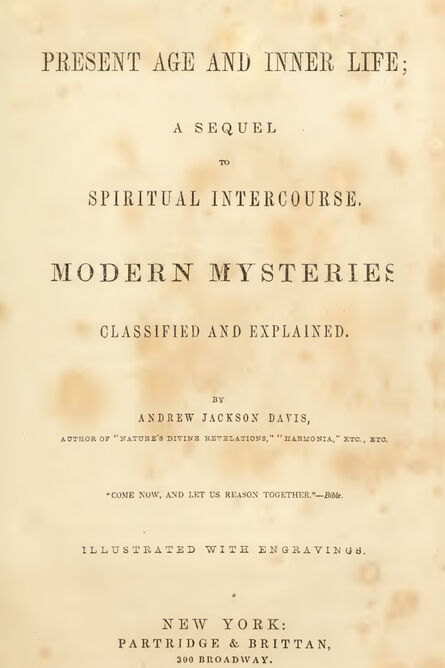 1853 | The Present Age and Inner Life