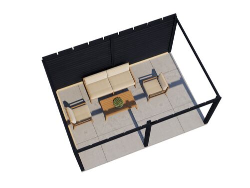 4.88mtr x 3.5mtr 28mm walled Gazebo