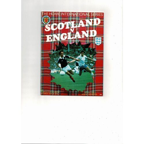 1978 Scotland v England Football Programme