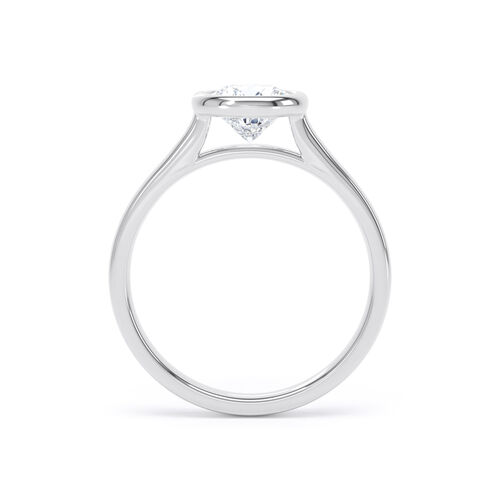 Round brilliant rubover solitaire