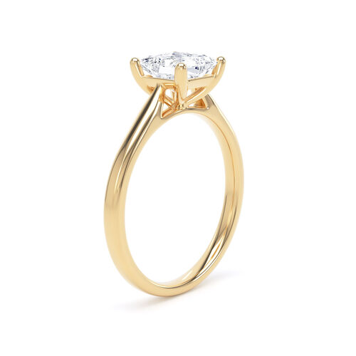 Princess cut classic diamond solitaire