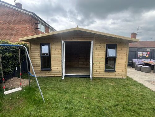 #PVC107 18x10 Apex Reverse Summer House