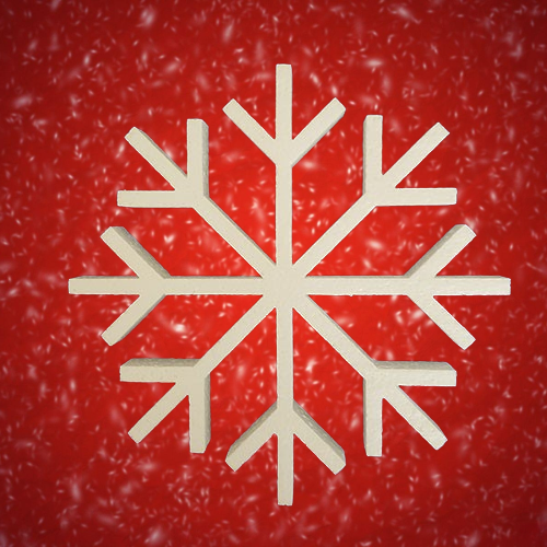 400mm Snowflakes 10 Pack, design 1