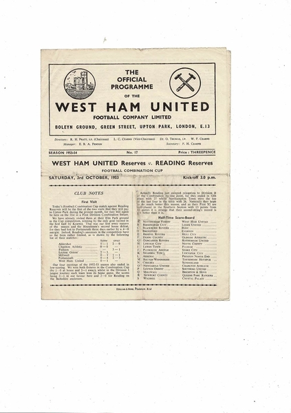 Many more Football Programmes being listed today