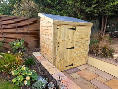 6x4 Pent Storage Shed