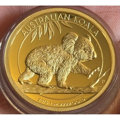 2016 high relief gold proof Koala coin