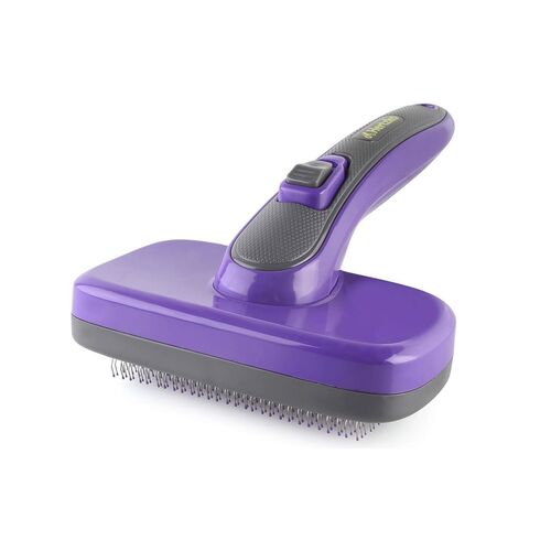Hertzko Self-Cleaning Slicker Brush - Pet Hair Brush for Grooming