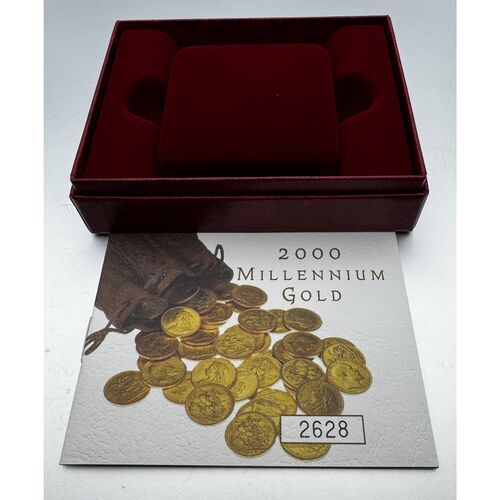 FDC  2000 gold proof half sovereign