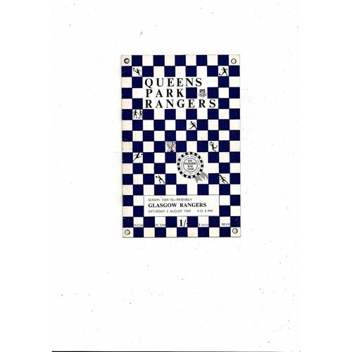 Queens Park Rangers v Rangers Friendly Football Programme. 1969/70 Autographed