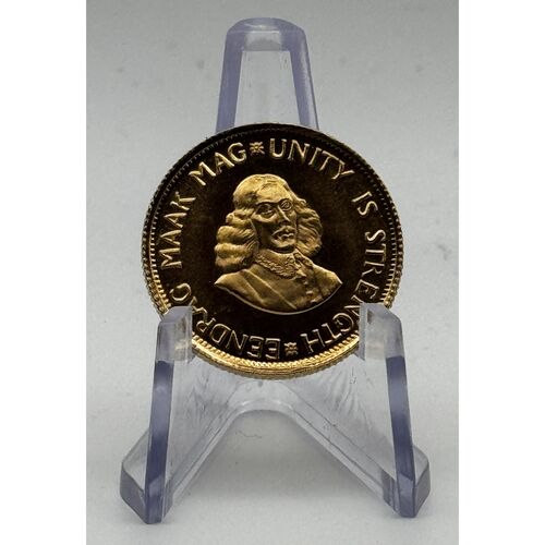 1970 proof gold 1 and 2 gold Rand set