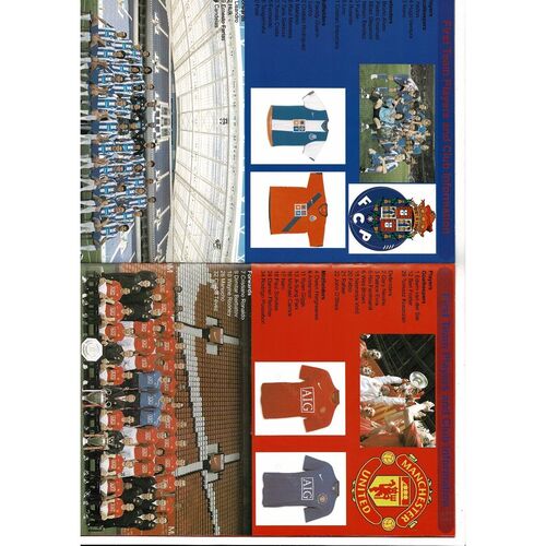 FC Porto v Manchester United Champions League 1/4 Final Football Programme 2008/09