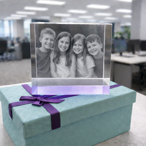 The New Superb Duloch HINT OF LILAC  12x8x6cm Crystal Block