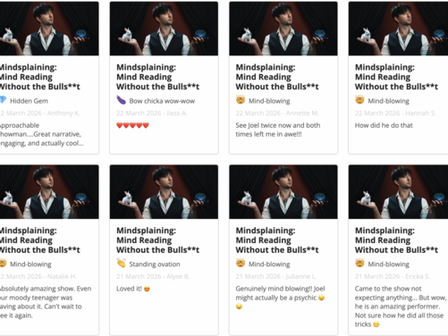 Testimonials | Joel Bentley | Mentalist &amp; Magician