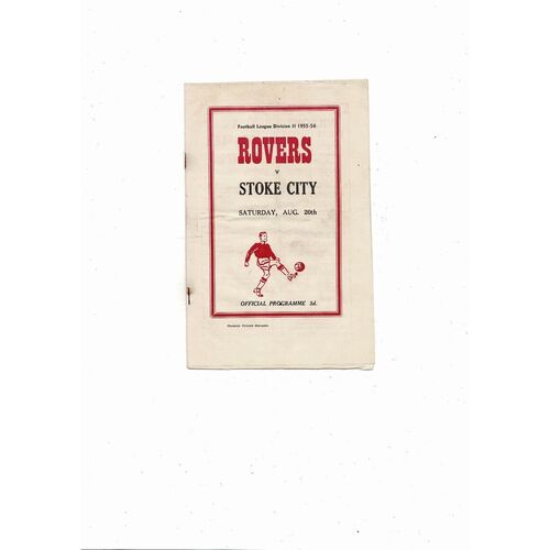 1955/56 Doncaster Rovers v Stoke City Football Programme