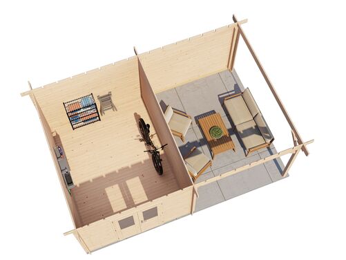 300cm x 400cm + 300cm Veranda