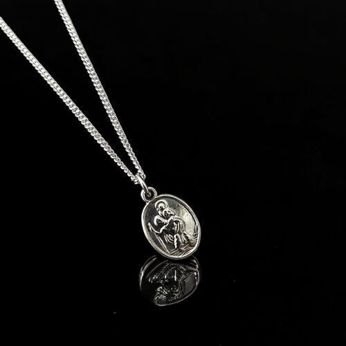 Small oval St. Christopher pendant