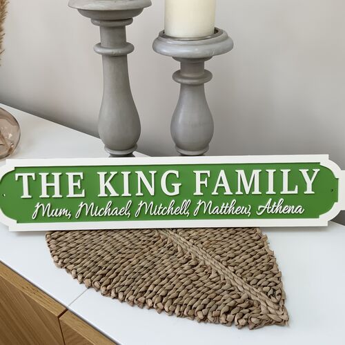 Customised Family Street Signs