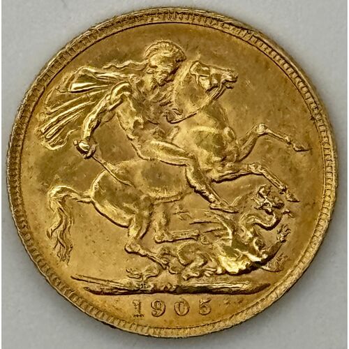 1905 full gold sovereign
