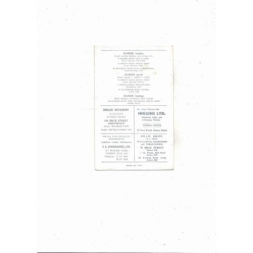 Aveley v Walthamstow Avenue FA Cup Football Programme 1982/83