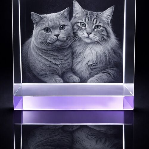 The New Superb Duloch HINT OF LILAC  12x8x6cm Crystal Block