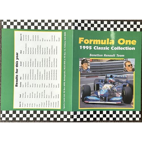 Formula 1 1995 Leaflet Signed by Michael Schumacher