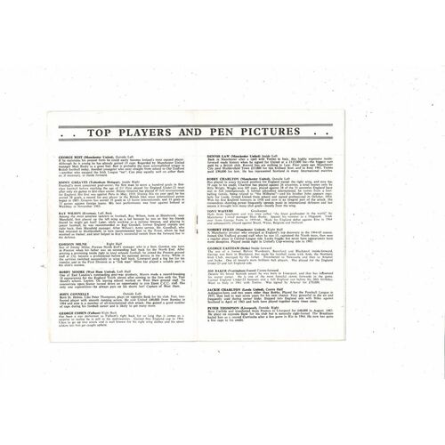 1968/69 Leicester City v WBA FA Cup Semi Final Pirate Edition Football Programme