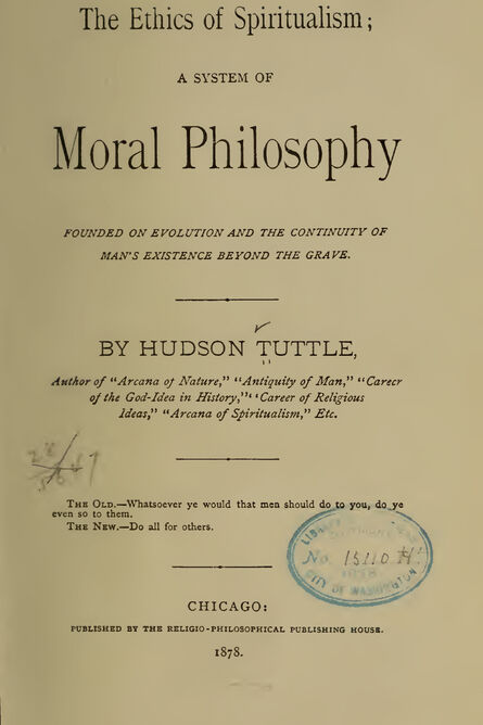 1878 | The Ethics of Spiritualism