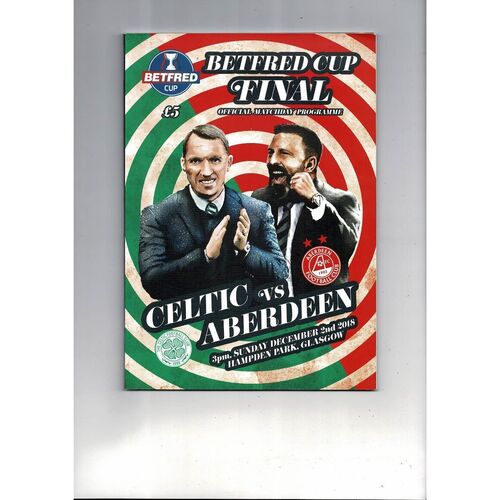 Scottish League Cup Final Football Programmes