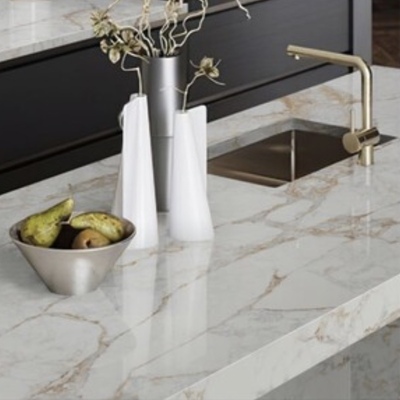 Warm neutrals and bold Veining 