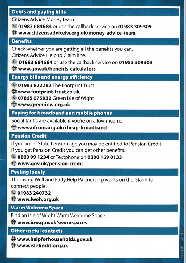 Cost of Living Support