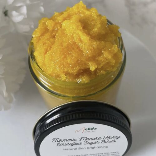 Organic Turmeric and Manuka Honey Brightening Body Scrub 4oz