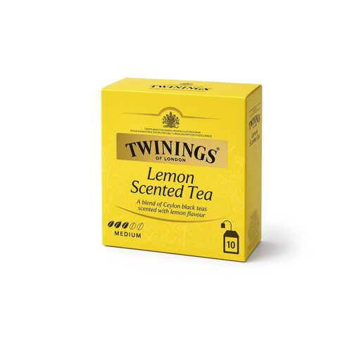 Twinings of London Lemon Scented Tea or Pure Green Tea - 10 Bags 20g